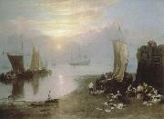 J.M.W. Turner, sun rising through vapour:fishermen cleaning and selling fish